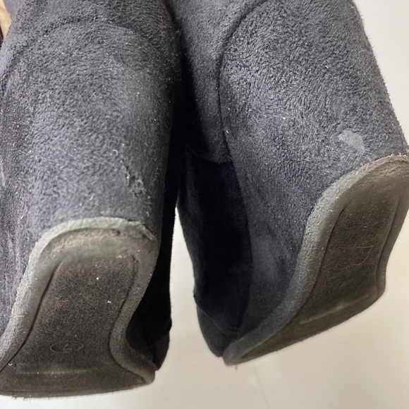 Charles Albert Black Wedge Lace-up Booties size 7 - Picture 7 of 10